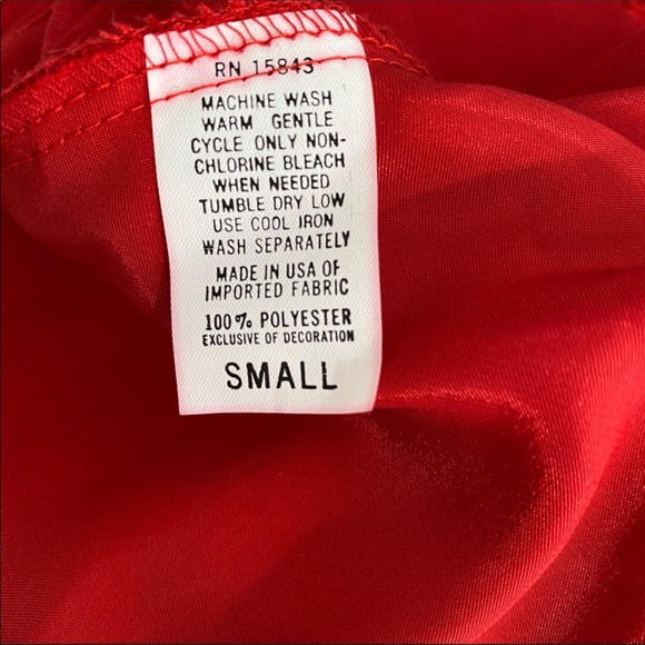 Vintage Red Silky Cami NWT Size Small - Picture 6 of 7